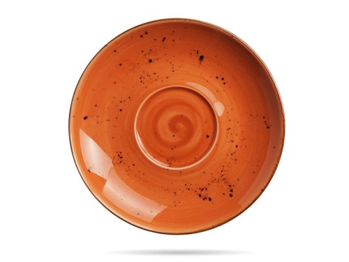 Spodek do filiżanki Dahlia 14 cm pomarańczowy Earth Colours FINE DINE