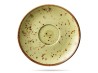 Spodek do filiżanki Olive 14 cm zielony Earth Colours porcelana FINE DINE