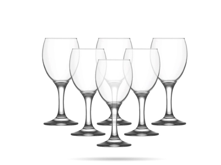 6 x Kieliszek do wina białego 205 ml Empire LAV
