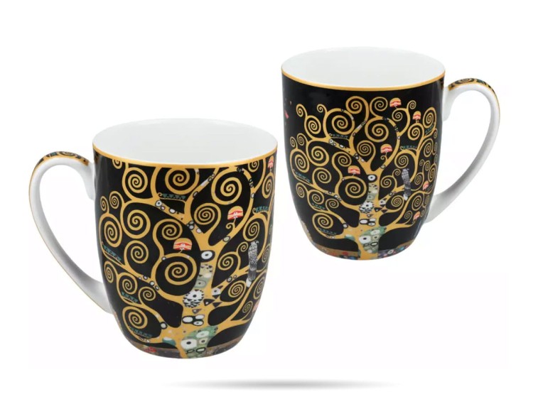 Kubek Klimt Drzewo życia 400 ml Camio porcelana prezent CARMANI