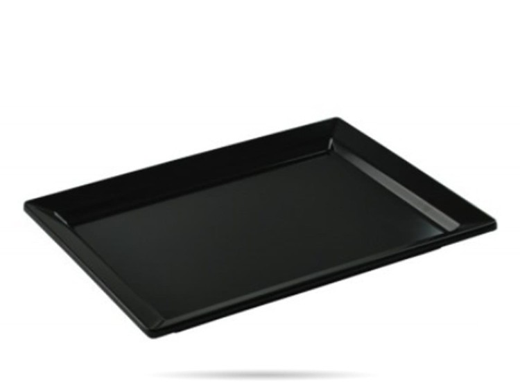 Półmisek czarny melamina 32 x 26,5 cm GN 1/2 SZRON