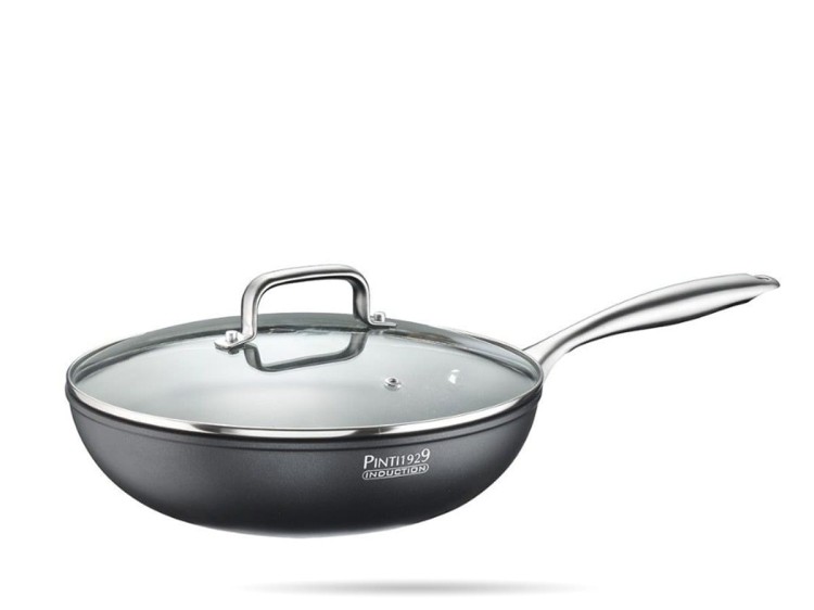 Wok Patelnia z pokrywą indukcja 28 cm PINTI1929