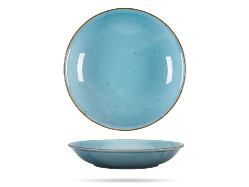 Talerz głęboki 23 cm turkus Art HOTEL LUBIANA