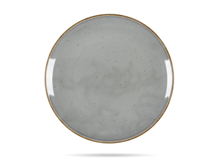 Talerz płytki 28 cm szary Art HOTEL LUBIANA