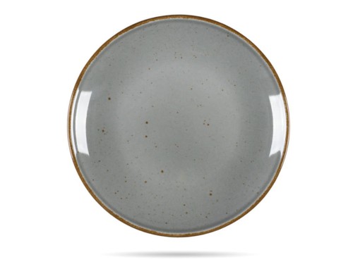 Talerz płytki 21 cm szary Art HOTEL LUBIANA