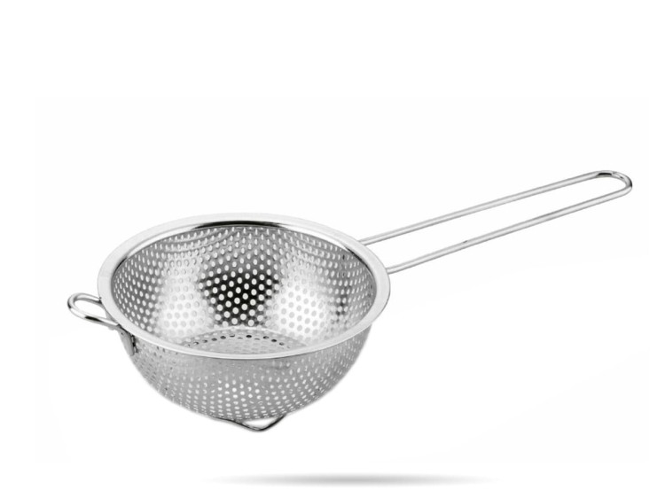 Durszlak cedzak z rączką stal 14 cm TADAR