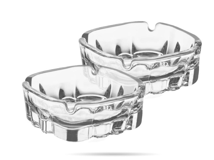 2 x Popielniczka szklana Karina LAV