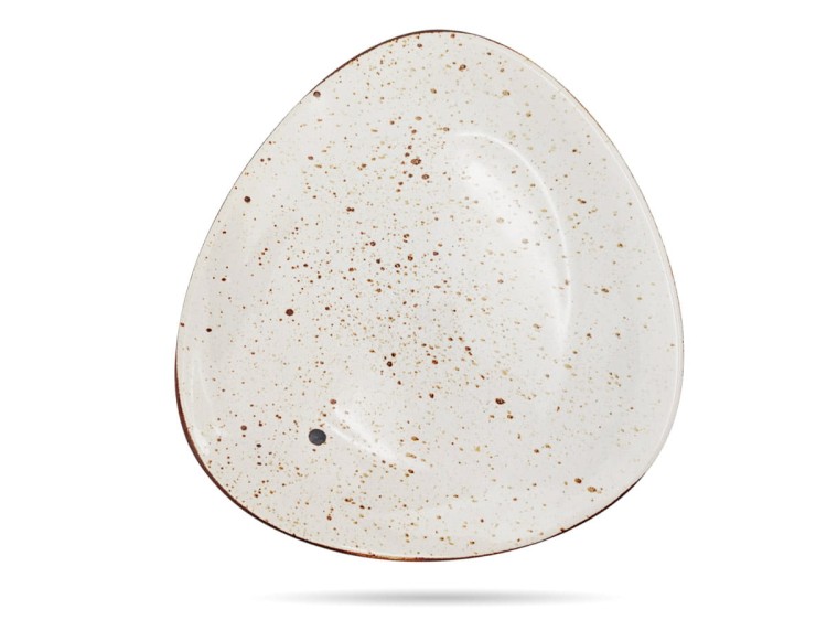 Talerz płytki 26 cm Delta Rustic Krem KERA CERAMIKA