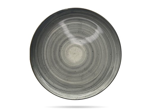 Talerz płytki 27 cm Still Rustic Szary KERA CERAMIKA