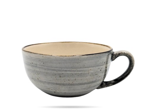 Filiżanka Jumbo 300 ml Rustic Szary KERA CERAMIKA