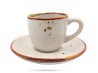 Filiżanka espresso Bel 100 ml Krem filiżanka ze spodkiem KERA CERAMIKA