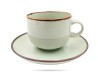 Filiżanka ze spodkiem 250 ml Rustic Miętowa ALUMINA PORCELANA BOGUCICE
