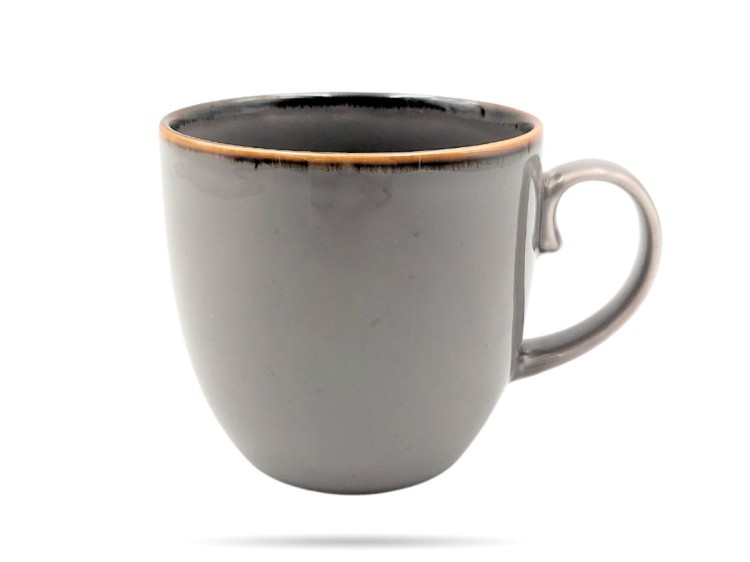 Kubek porcelana 500 ml Rustic Szary ALUMINA PORCELANA BOGUCICE
