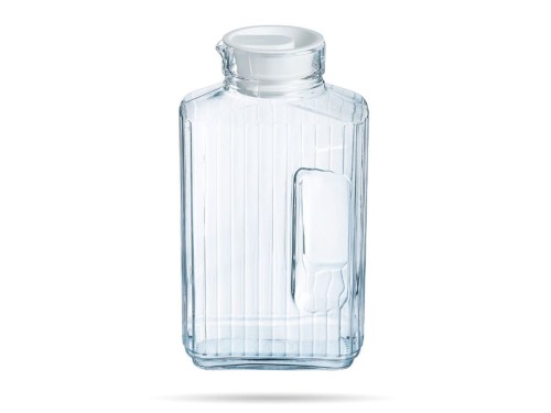 Szklany dzbanek do soków wody z pokrywą 2 L Quadro LUMINARC