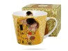 Kubek prosty Klimt Pocałunek Ecru 610 ml porcelana na prezent DUO