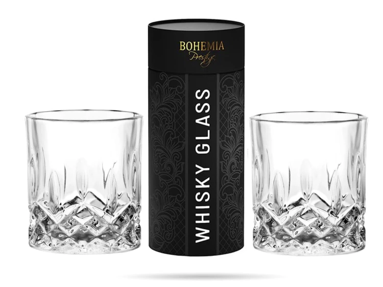 2 x Szklanka do whisky Classico Tuba 300 ml szkło kryształowe prezent BOHEMIA