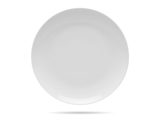 Talerz obiadowy płytki 27 cm biała porcelana Boss LUBIANA