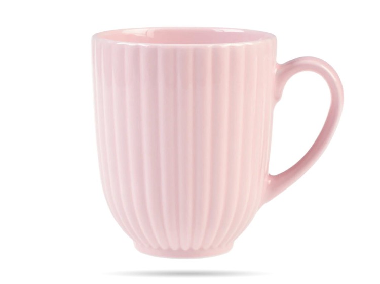 Kubek Daisy różowy 350 ml porcelana LUBIANA