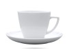 Filiżanka ze spodkiem 350 ml Beata Dorota biała porcelana LUBIANA