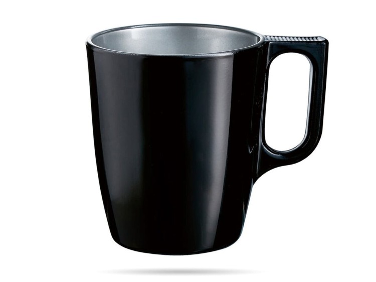 Czarny kubek do kawy herbaty 250 ml black Flashy LUMINARC