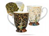 Kubki w sercu Klimt Drzewo życia 300 ml 2 szt porcelana na prezent CARMANI