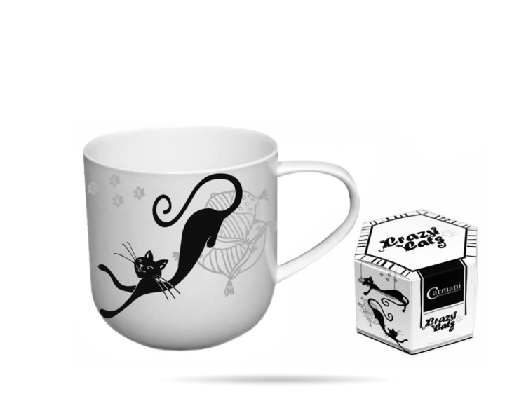 Kubek 450 ml porcelana KOTY poducha CARMANI