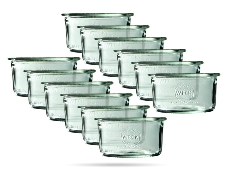 Słoiczki deserowe 165 ml zestaw 12 sztuk Sturz WECK