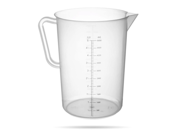 Miarka kuchenna polipropylen 5 L 19 x 27 cm miarka z uchwytem HENDI
