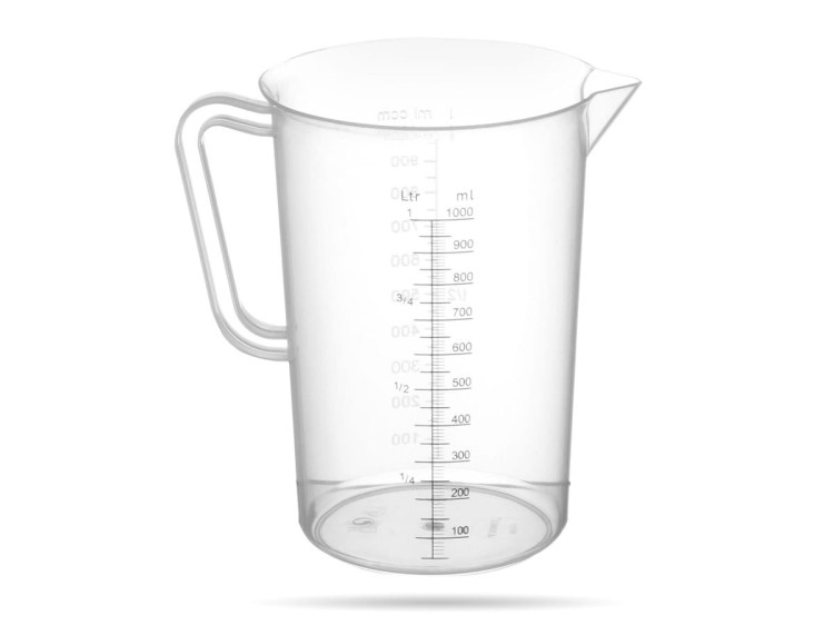 Miarka kuchenna polipropylen 1 L 11 x 17 cm miarka z uchwytem HENDI
