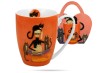 Kubek w koszyczku Classic Koci świat Cindy i koty 360 ml porcelana DUO