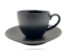 Filiżanka ze spodkiem 300 ml Terrea Black Alumina PORCELANA BOGUCICE