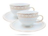 Filiżanki ze spodkami 200 ml 2 szt Oxia prezent PORCELANA BOGUCICE